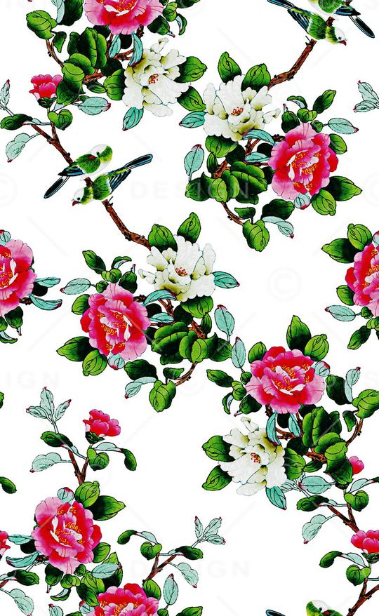 中国风印花华亿平台图片