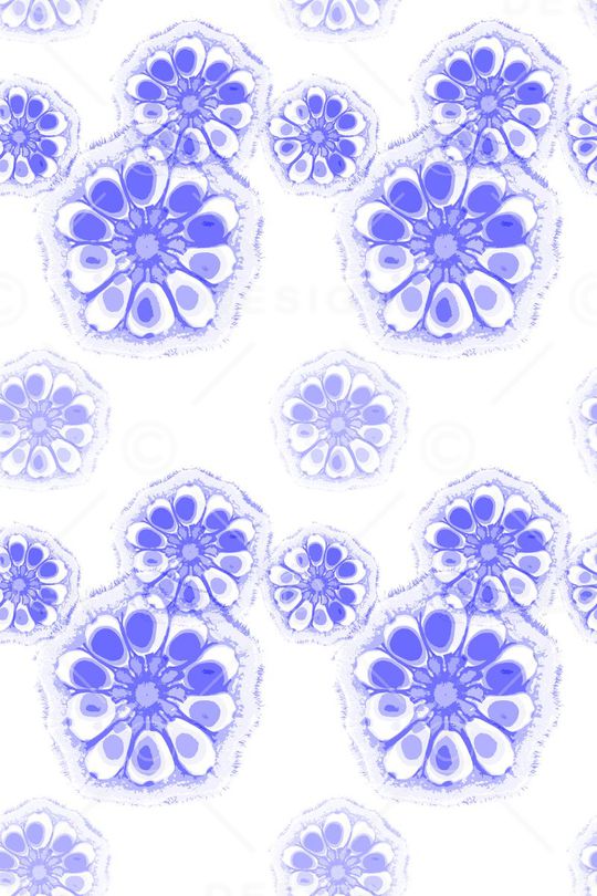 风格化花卉印花华亿平台图片