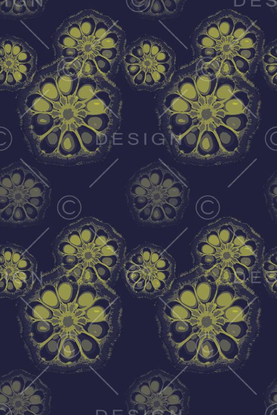 风格化花卉印花华亿平台图片