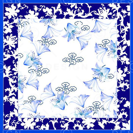 方巾印花华亿平台图片