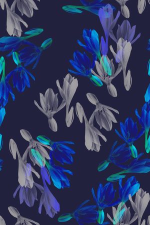 青蓝雅韵系列印花华亿平台图片