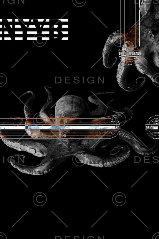 海底动物印花华亿平台图片