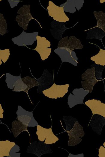 银杏树叶印花华亿平台图片