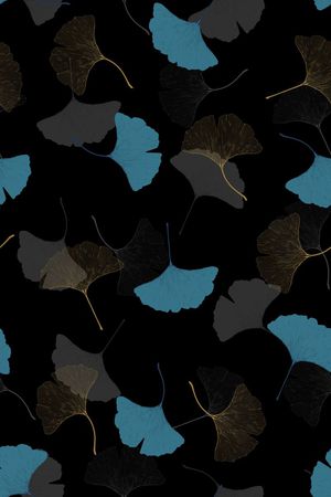 银杏树叶印花华亿平台图片