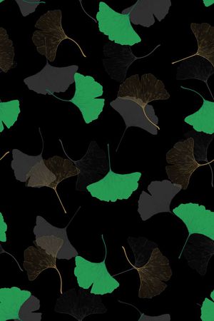 银杏树叶印花华亿平台图片