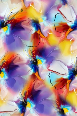 抽象印花华亿平台图片