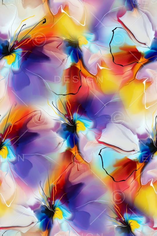 抽象印花华亿平台图片