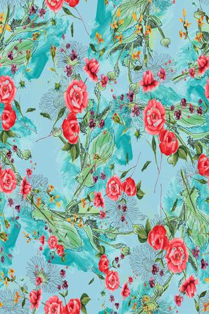 水彩印花华亿平台图片