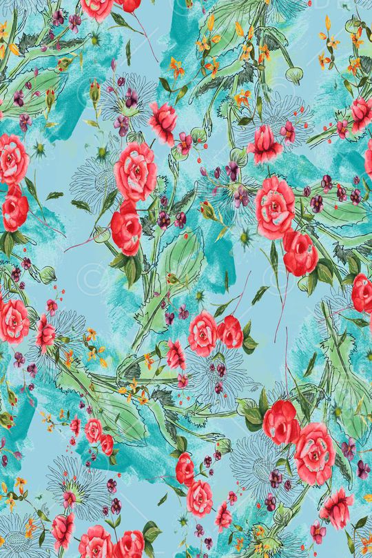 水彩印花华亿平台图片