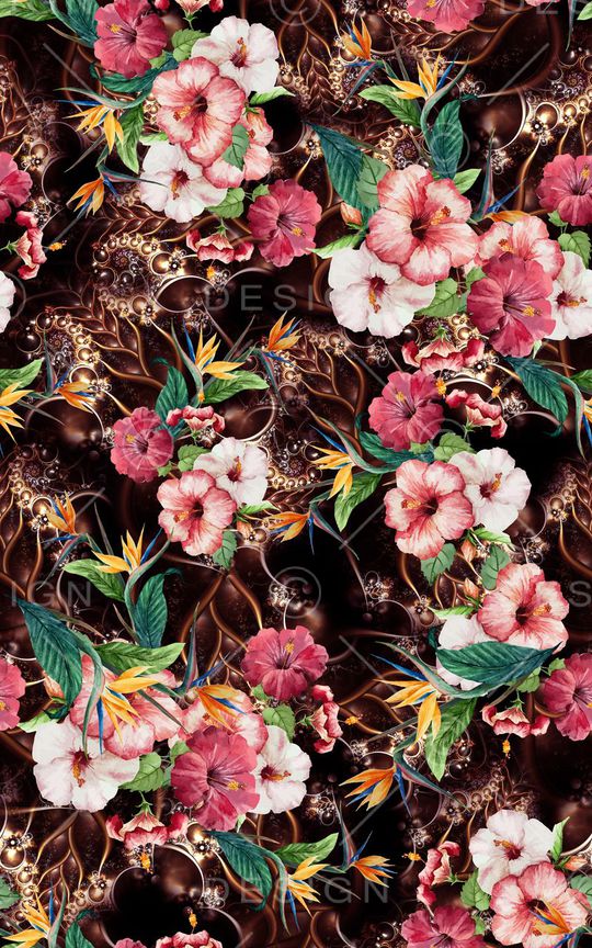 花朵印花华亿平台图片