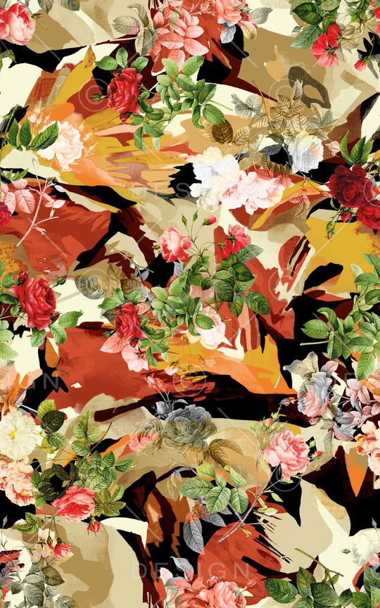 玫瑰印花华亿平台图片