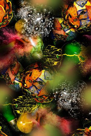 抽象印花华亿平台图片