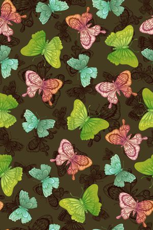 蝴蝶印花华亿平台图片