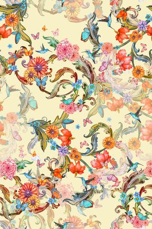 花朵印花华亿平台图片