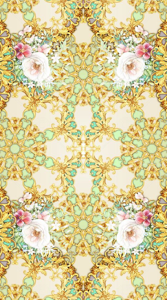 巴洛克印花华亿平台图片