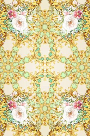 巴洛克印花华亿平台图片