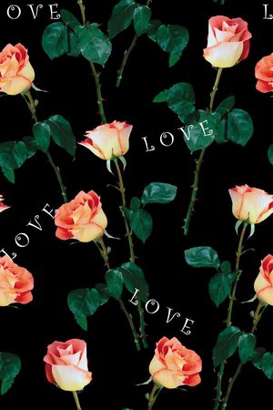 抽象手绘满版大花印花华亿平台图片