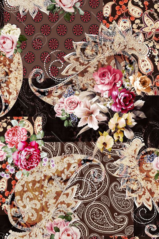 佩斯利印花华亿平台图片