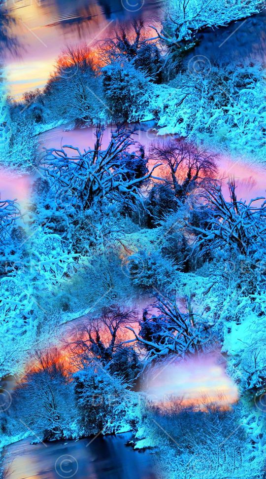 幻彩风景印花华亿平台图片