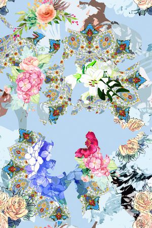 MAX-女装花卉印花华亿平台图片