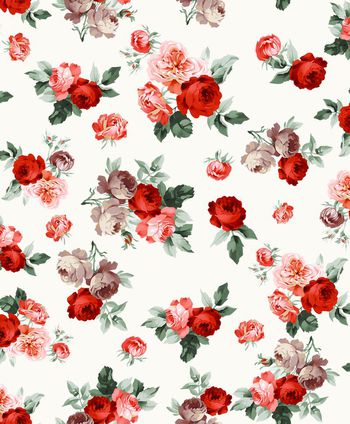 玫瑰印花华亿平台图片