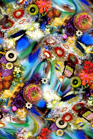 抽象印花华亿平台图片