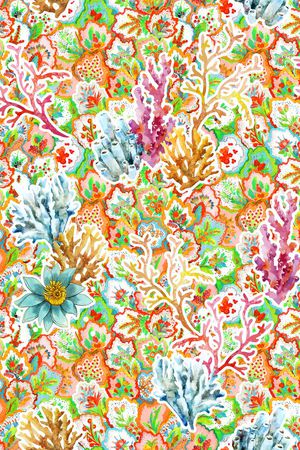 珊瑚印花华亿平台图片