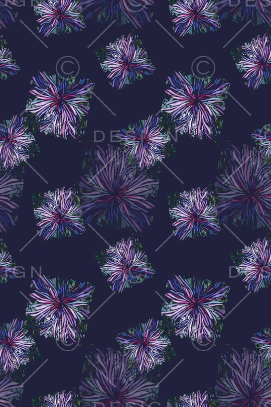 青蓝雅韵系列印花华亿平台图片