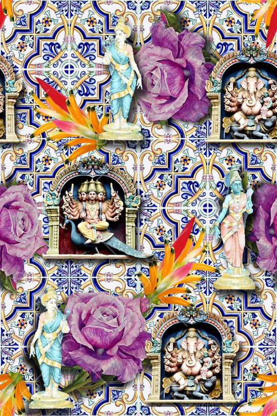 民族风印花华亿平台图片