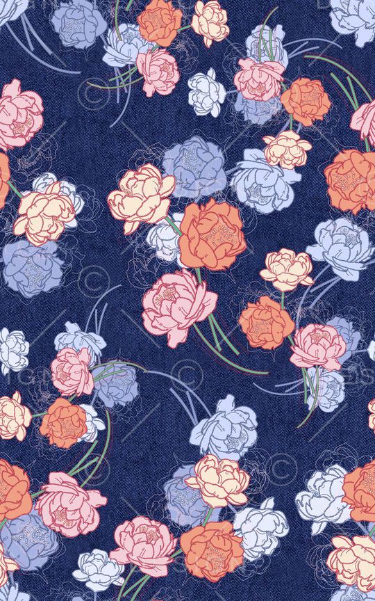 花朵印花华亿平台图片