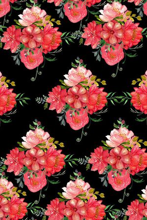 牡丹印花华亿平台图片