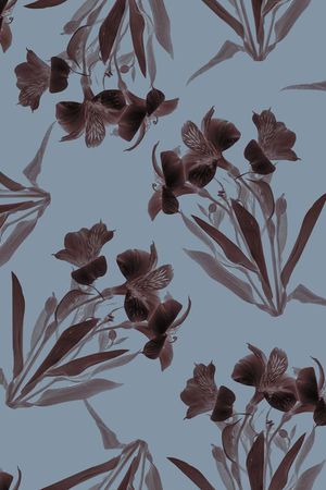 水仙花印花华亿平台图片