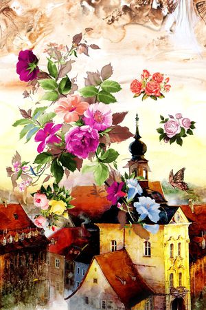 花朵印花华亿平台图片