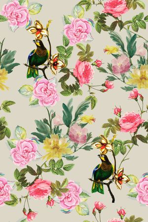 花卉印花华亿平台图片