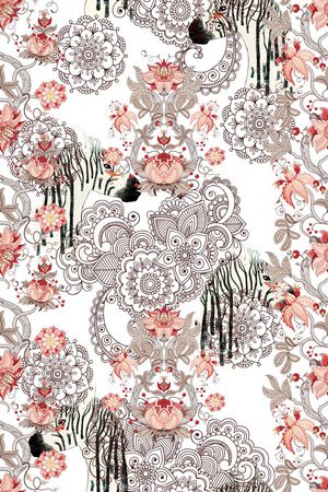 佩斯利印花华亿平台图片