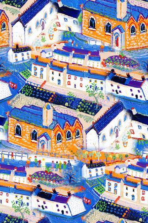 手绘印花华亿平台图片