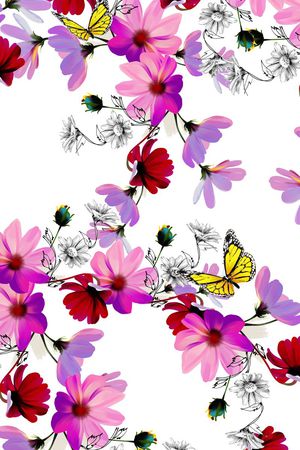 乱花印花华亿平台图片