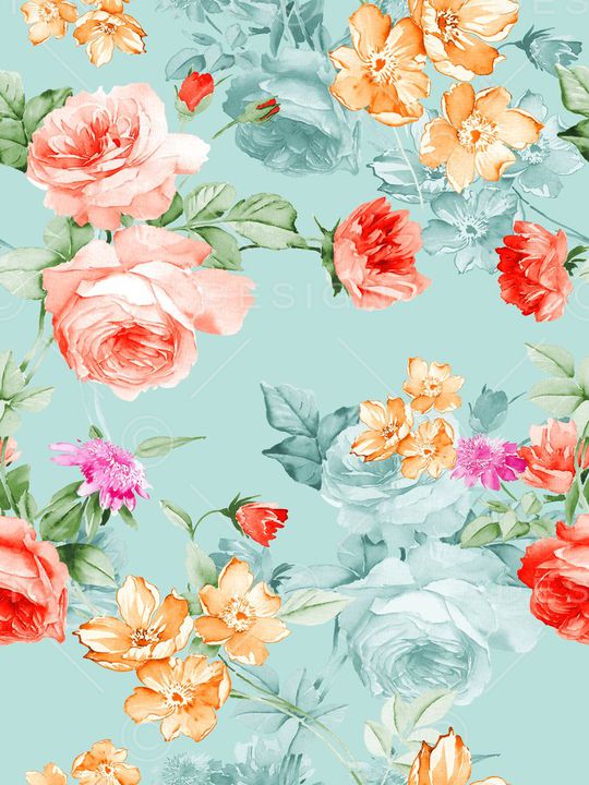 花朵印花华亿平台图片