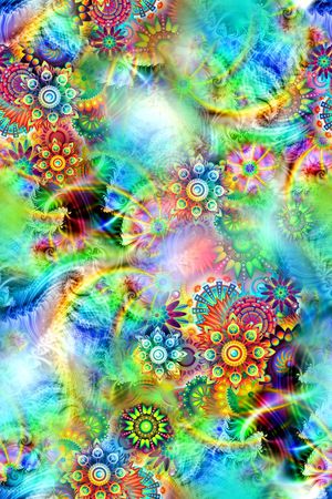 抽象印花华亿平台图片