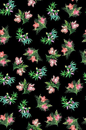 碎花印花华亿平台图片