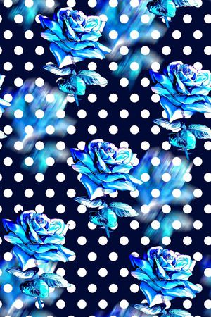 分形艺术花卉数码印花印花华亿平台图片