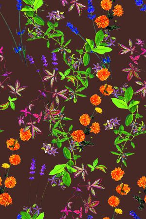 小碎花印花华亿平台图片