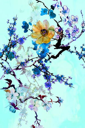 中国风印花华亿平台图片