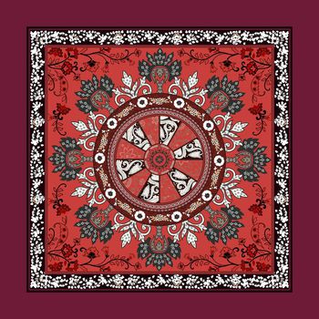 圆形印花华亿平台图片