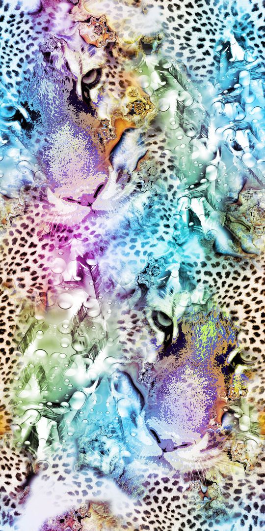 豹纹印花华亿平台图片