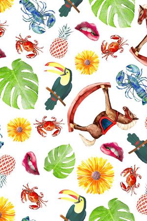 嘴唇印花华亿平台图片