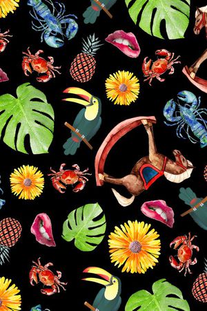 嘴唇印花华亿平台图片