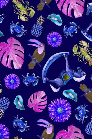 嘴唇印花华亿平台图片