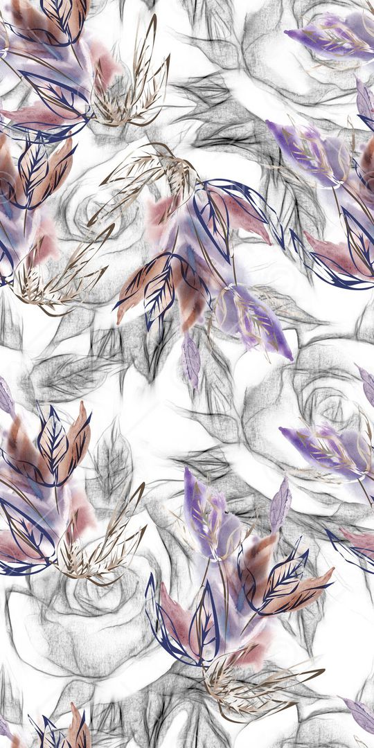 手绘印花华亿平台图片