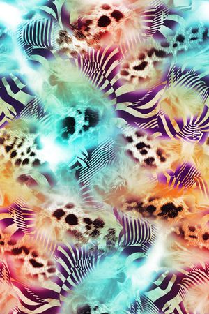 豹纹印花华亿平台图片